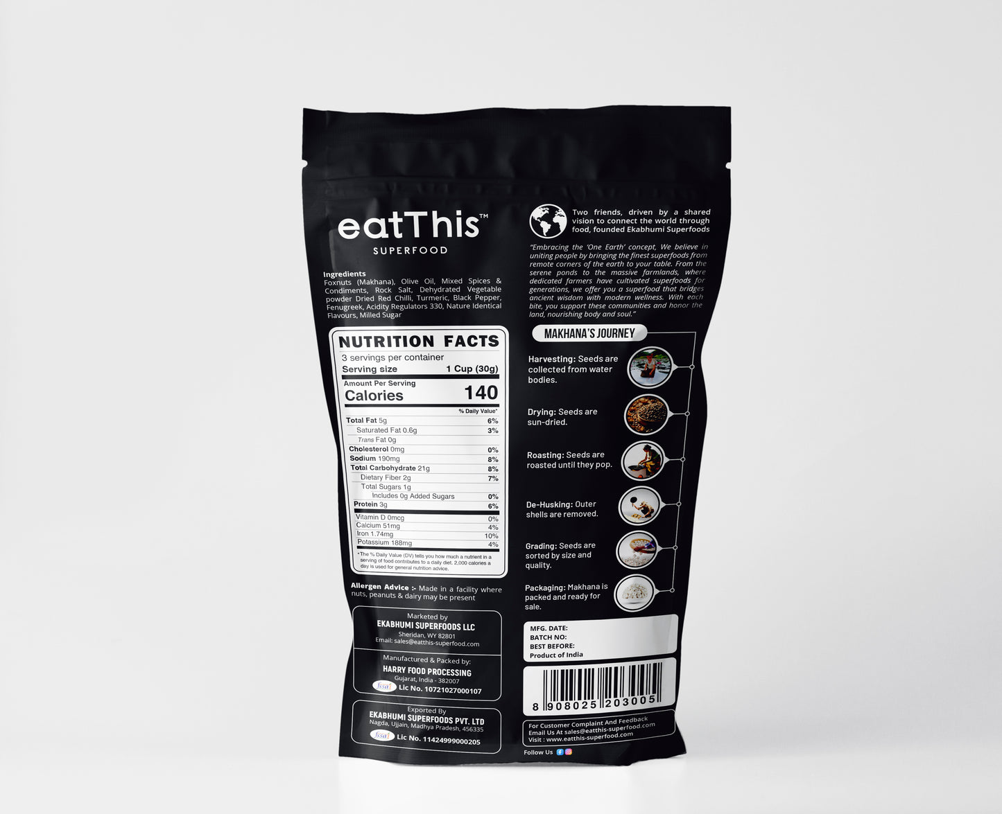 Barbeque Foxnuts (4-Pack) | Inspired by America’s Love for BBQ