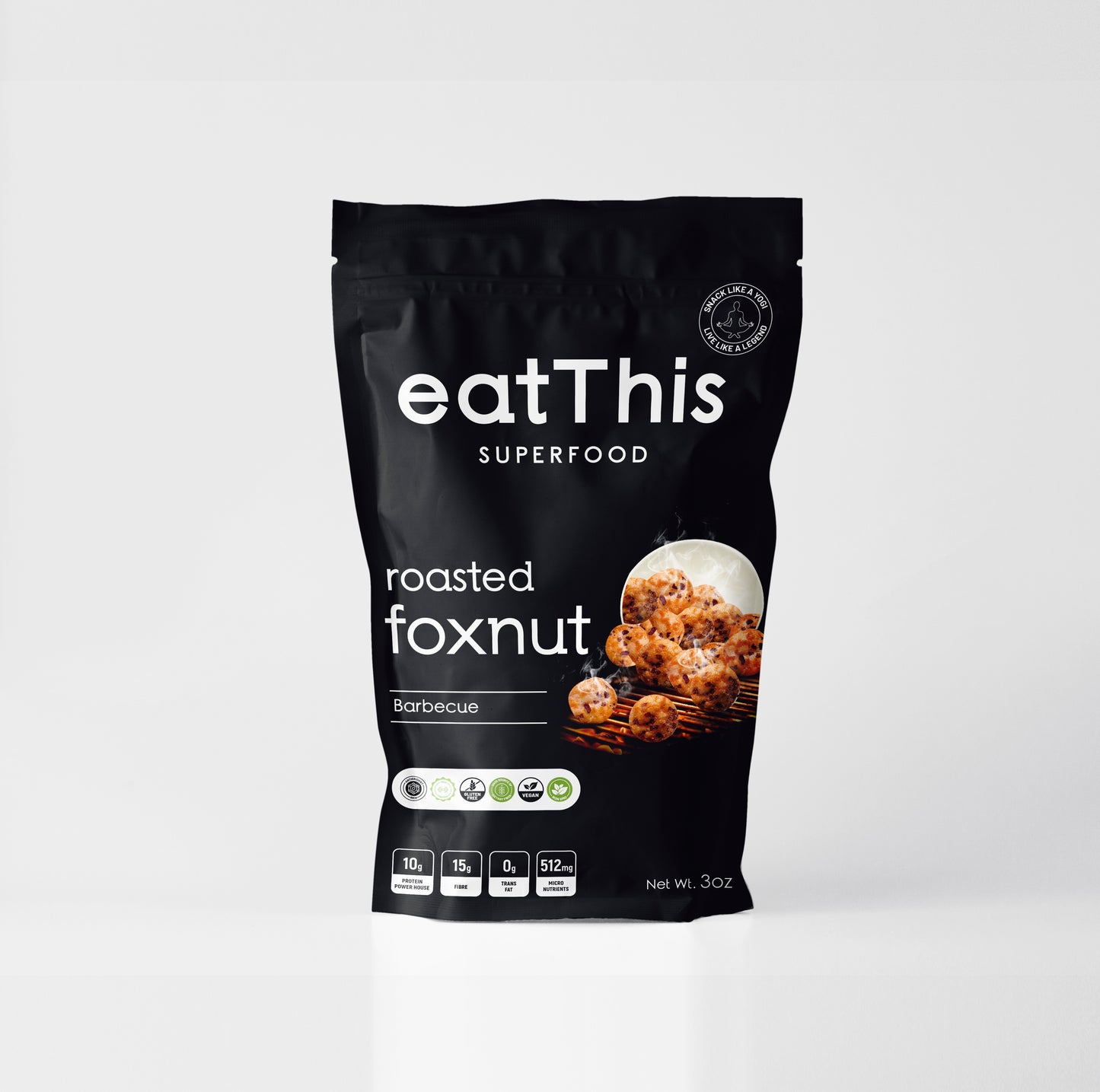 roasted bbq flavored foxnuts makhana